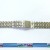 CINTURINO BRACCIALE ACCIAIO SATINATO CON INSERTI LUCIDI EBEL 18 MM - TRASPORTO INCLUSO